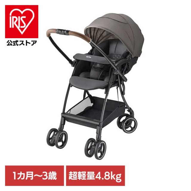 他サイト： アップリカ ベビーカー 簡単 ファーストベビーカー A型ベビーカー ベビー用品 ラクーナエアー プラス グレー Aprica アの商品画像