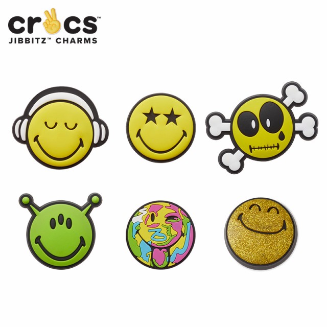 ジビッツ Jibbitz スマイリーブランド クロックス シューズアクセサリー キャラクター Yel C A 2 の通販はau Pay マーケット Crohas クロハス