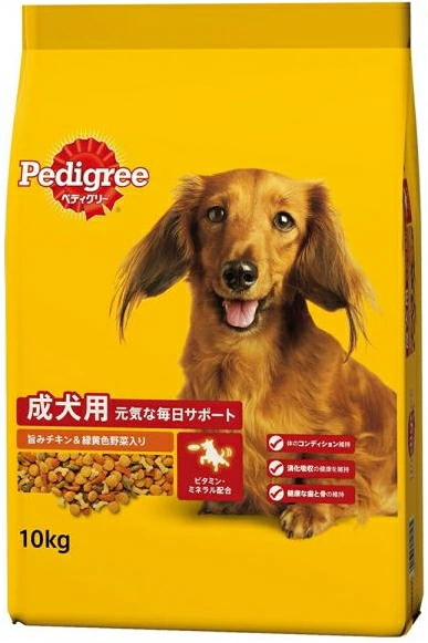他サイト： マースジャパン ペディグリー 成犬用 旨みチキン&緑黄色野菜入り 10kgの商品画像