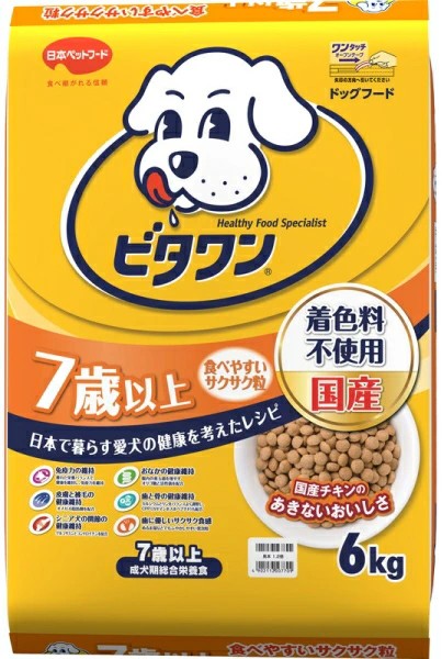 他サイト： 日本ペット ビタワン 7歳以上 6kgの商品画像