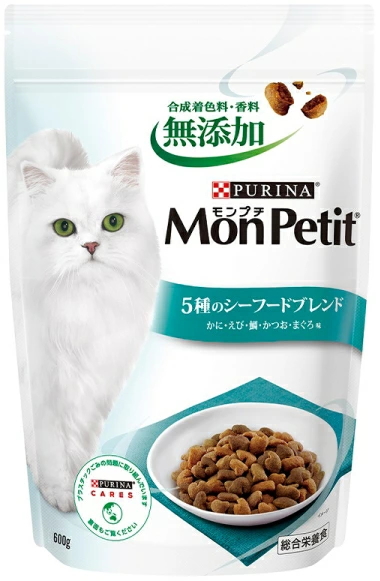 他サイト： ネスレピュリナ モンプチ バッグ 5種のシーフードブレンド  600gの商品画像