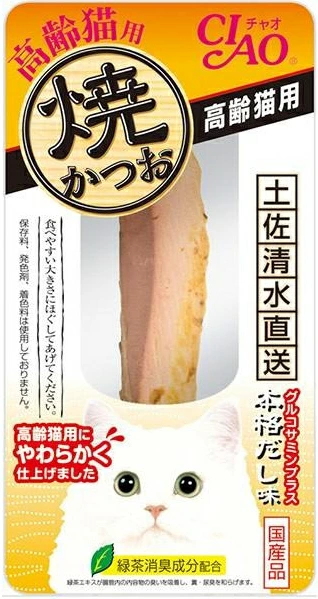 他サイト： ボール売り いなばペット 焼かつお 高齢猫用  本格だし味 1本x6個(ボール販売) YK-24の商品画像