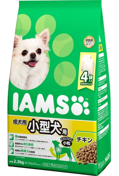 他サイト： マースジャパン アイムス 成犬用 小型犬用 チキン 小粒 2.3kgの商品画像