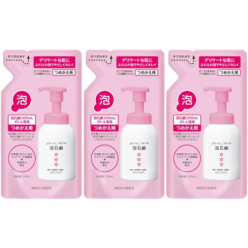 他サイト： 持田ヘルスケア コラージュフルフル 泡石鹸 ピンク つめかえ用 210mL【3個セット】【メール便】(4987767625973の商品画像