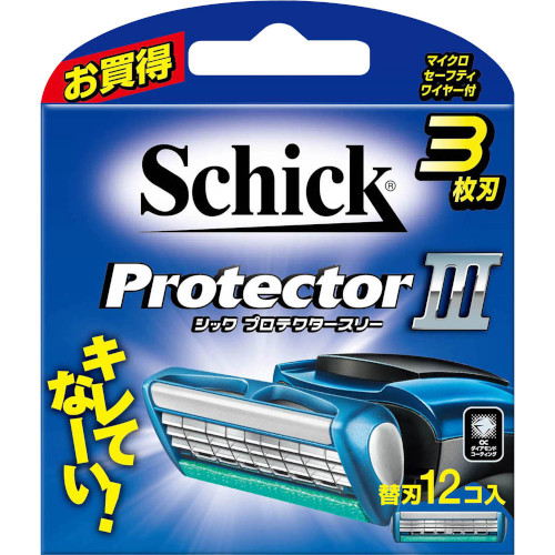 他サイト： シック プロテクタースリー 替刃 12個入【定形外郵便】(4891228303853)の商品画像