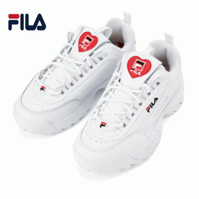 フィラ Fila ダッドスニーカー 厚底 スニーカー レディース ブランド 白 おしゃれ かわいい ディスラプター 2 ハート ウィメンズ F0500 0の通販はau Pay マーケット ミトモ