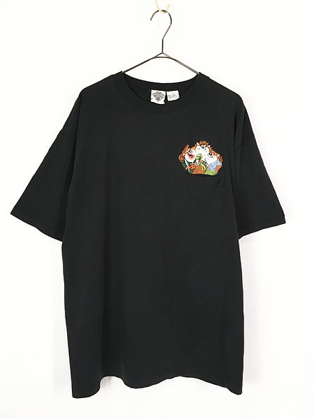 古着 90s Looney Tunes Taz タズ キャラクター ワンポイント 刺しゅう 100 コットン ポケット Tシャツ ポケt L 古着の通販はau Pay マーケット 古着屋ドラセナ