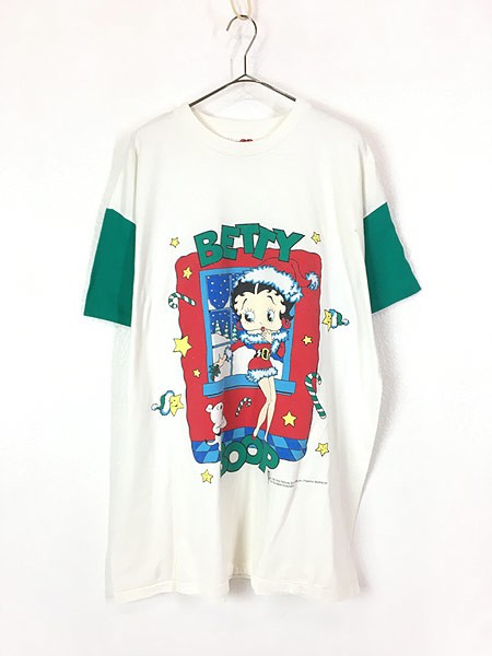 レディース 古着 90s Usa製 Betty Boop ベティー ブープ クリスマス キャラクター ロング Tシャツ One 古着の通販はau Pay マーケット 古着屋ドラセナ