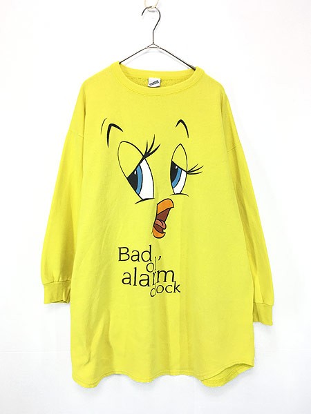 レディース 古着 Looney Tunes Tweety トゥイーティー フェイス キャラクター スウェット ワンピース L位 古着の通販はau Pay マーケット 古着屋ドラセナ