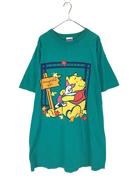 レディース 古着 Pooh Disney ディズニー プーさん ピグレット キャラクター ミディアム丈 半袖 Tシャツ ワンピース L位 古着の通販はau Pay マーケット 古着屋ドラセナ