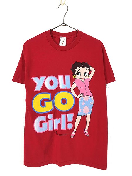 レディース 古着 Betty Boop ベティちゃん You Go Girl ラメ イラスト プリント コットン Tシャツ S 古着の通販はau Pay マーケット 古着屋ドラセナ