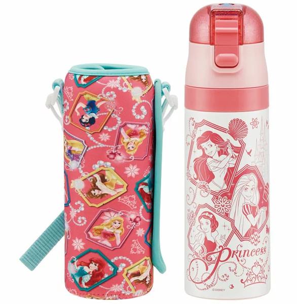 他サイト： ダイレクトステンレスボトル カバー付き プリンセス17 470ml 水筒 マグ KSDC4 スケーター プレゼント Skaterの商品画像