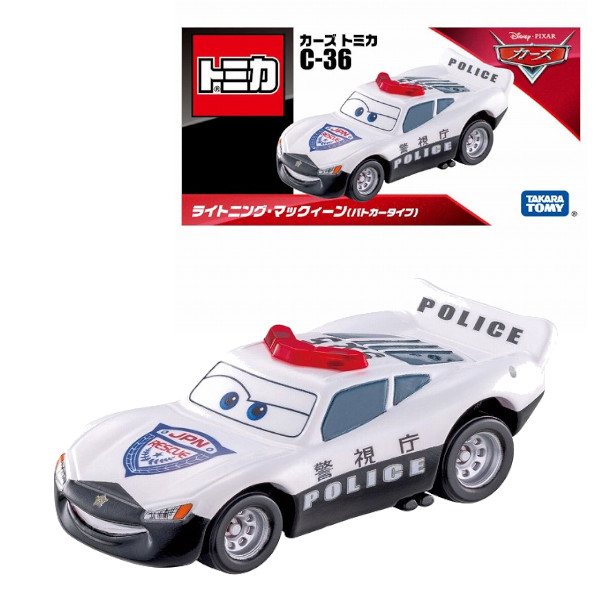 他サイト： カーズ トミカ C-36 ライトニング・マックィーン パトカータイプ タカラトミー おもちゃ ギフト プレゼント ミニカーの商品画像