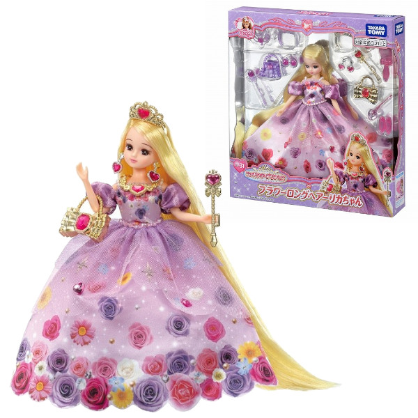 他サイト： リカちゃん LD-31 ファンタジープリンセス フラワーロングヘアーリカちゃん タカラトミー おもちゃ ギフト プレゼント 着せの商品画像
