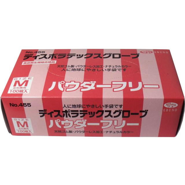 他サイト： 【業務用】 ディスポ ラテックスグローブ(天然ゴム手袋) パウダーフリー Mサイズ 100枚入の商品画像