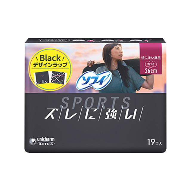 他サイト： ソフィ SPORTS 特に多い昼用 26cm 羽つき 19個入の商品画像