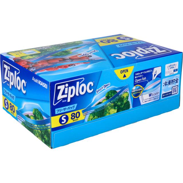 他サイト： ジップロック フリーザーバッグ Sサイズ 80枚入の商品画像