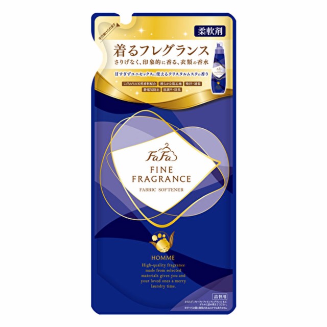 他サイト： ファーファ ファインフレグランス オム 柔軟剤 詰替用 500mLの商品画像