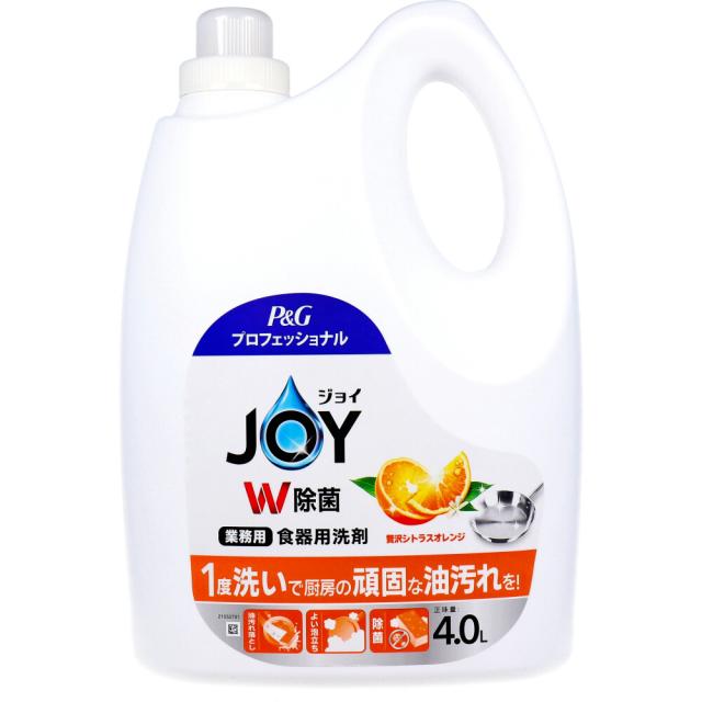 他サイト： 業務用 ジョイ W除菌 食器用洗剤 贅沢シトラスオレンジの香り 4Lの商品画像
