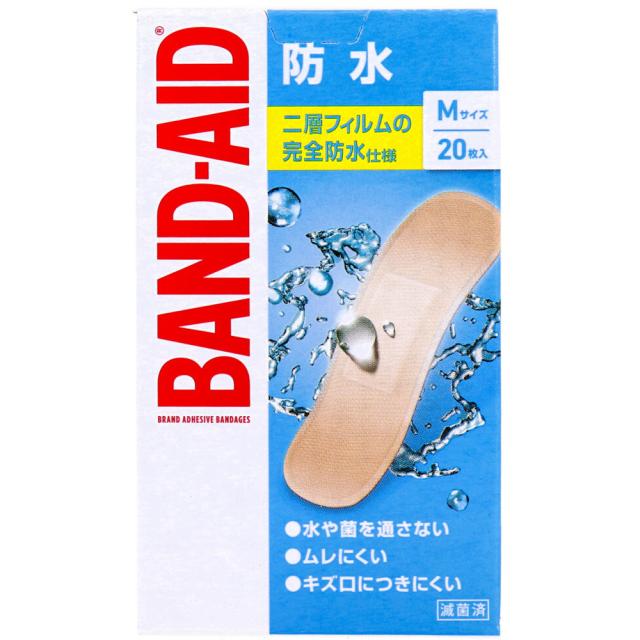 他サイト： バンドエイド 防水 Mサイズ 20枚入の商品画像