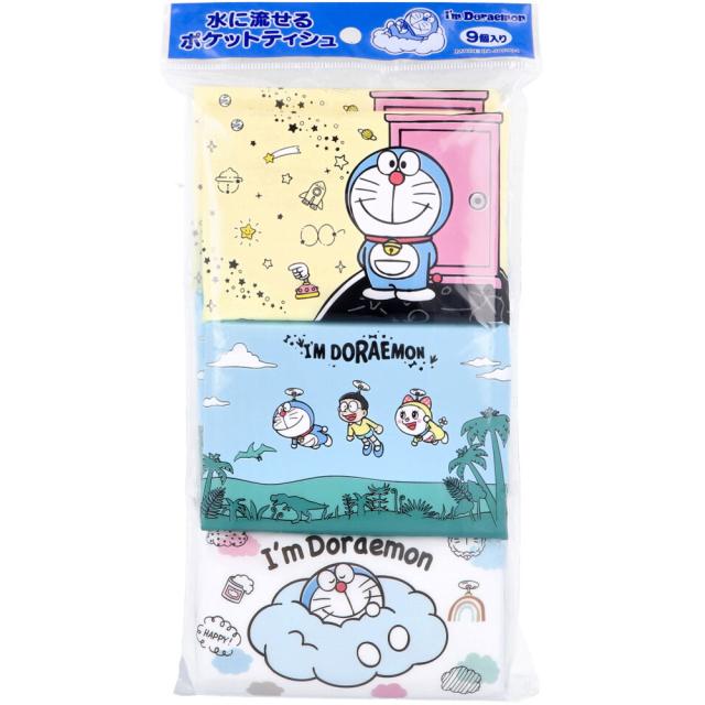 他サイト： 水に流せるポケットティシュ Im Doraemon 16枚(8組)×9個入の商品画像