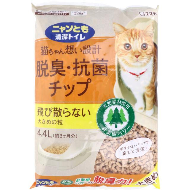 他サイト： ニャンとも清潔トイレ 脱臭・抗菌チップ 大きめの粒 4.4Lの商品画像