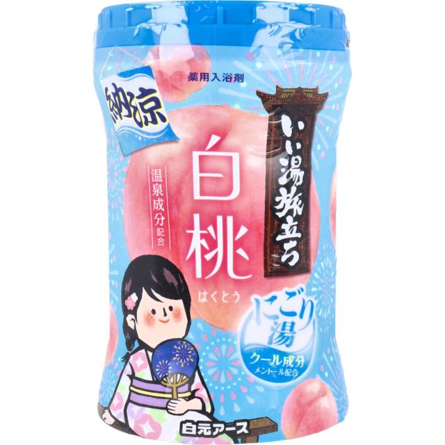 他サイト： いい湯旅立ち 薬用入浴剤 納涼にごり湯 白桃の香り 500gの商品画像