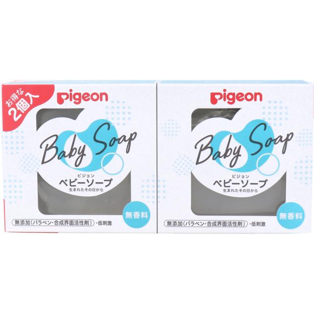 他サイト： ピジョン ベビーソープ 無香料 90g×2個入の商品画像