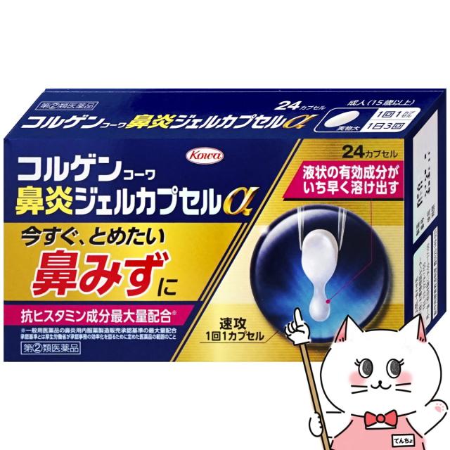 他サイト： 【指定第2類医薬品】コルゲンコーワ鼻炎ジェルカプセルα 24カプセル(セルフメディケーション税制対象)[メール便発送OK](60の商品画像