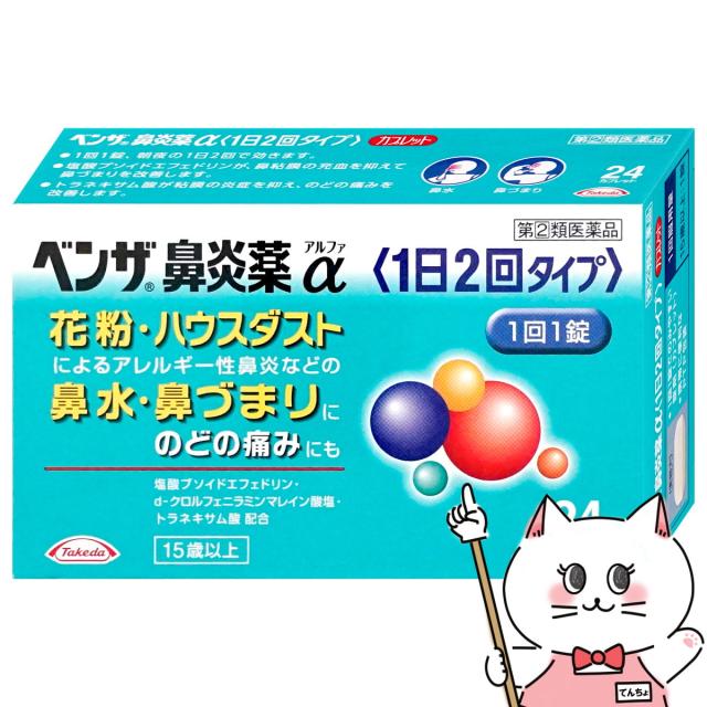 他サイト： 【指定第2類医薬品】ベンザ鼻炎薬α 24錠(セルフメディケーション税制対象)[アリナミン製薬株式会社][メール便発送OK](60の商品画像