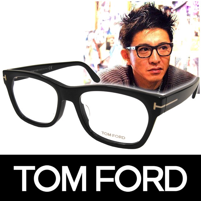 TOM FORD トムフォード だてめがね 眼鏡 伊達メガネ サングラス アジアンフィット FT5178F 001 51 福山雅治着用 定価