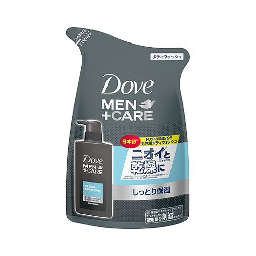 他サイト： ダヴ MEN+CARE(メンプラスケア) ボディウォッシュ クリーンコンフォート つめかえ用 320g ボディソープ 詰替え Dの商品画像