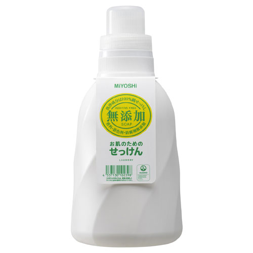 他サイト： ミヨシ石鹸(MIYOSHI) 無添加 お肌のための洗濯用液体せっけん 1.1Lの商品画像