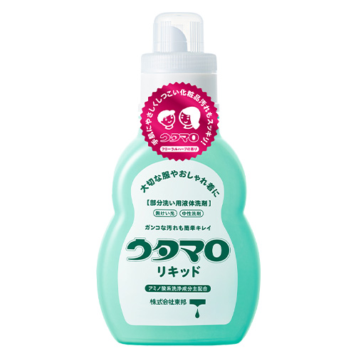 他サイト： ウタマロリキッド 400ml 部分洗い用液体洗剤 洗濯洗剤 中性・無けい光 おしゃれ着洗い 東邦の商品画像