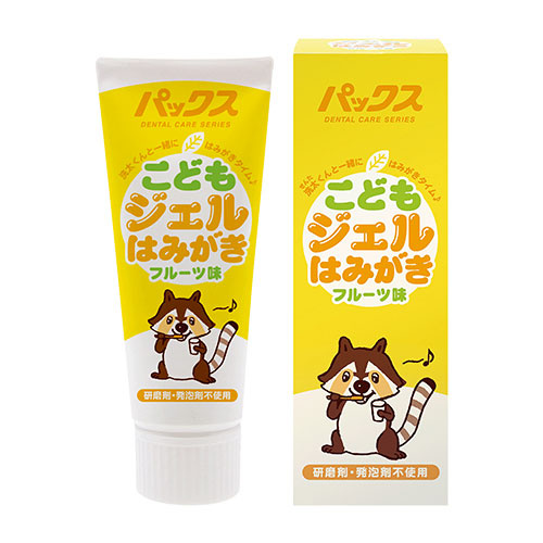 他サイト： パックス こどもジェルはみがき フルーツ味 50g 太陽油脂の商品画像