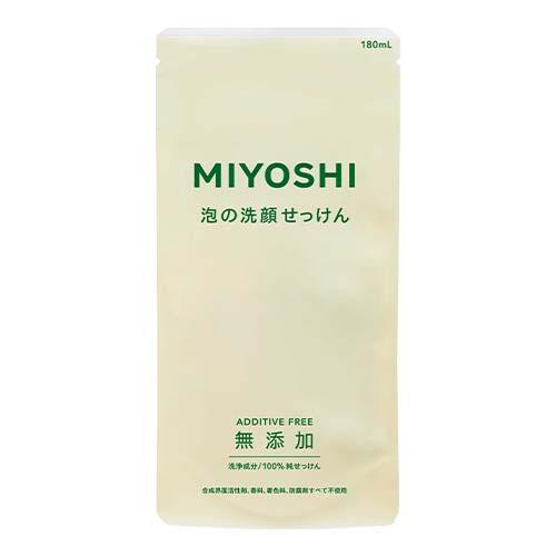 他サイト： ミヨシ 無添加 泡の洗顔せっけん 詰替用 180ml MiYOSHiの商品画像