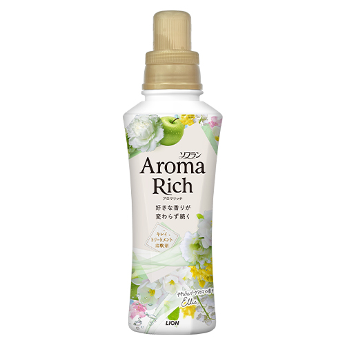 他サイト： ソフラン アロマリッチ(Aroma Rich) 柔軟剤 Ellie(エリー) ナチュラルブーケアロマの香り 480ml ライオンの商品画像