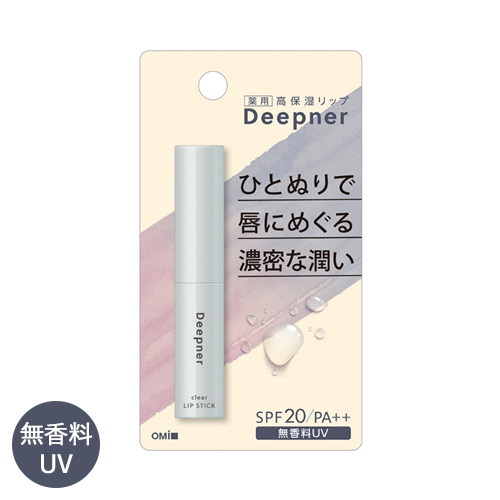 他サイト： メンターム ディープナー リップ 無香料UV 2.3g とろける濃密ベール ひと塗りでうるおい続く 医薬部外品 MENTURM の商品画像