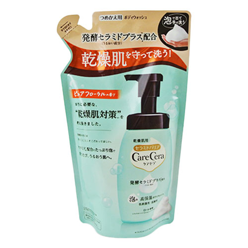 他サイト： ケアセラ 泡の高保湿ボディウォッシュ つめかえ用 385ml 詰め替え 詰替 ボディソープ CareCera ロート製薬(ROHの商品画像