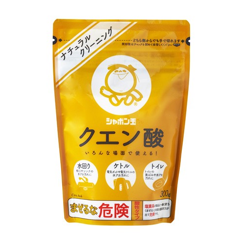 他サイト： シャボン玉石けん クエン酸 300g ナチュラルクリーニング 水アカ汚れ 洗面台 鏡 水回り掃除の商品画像