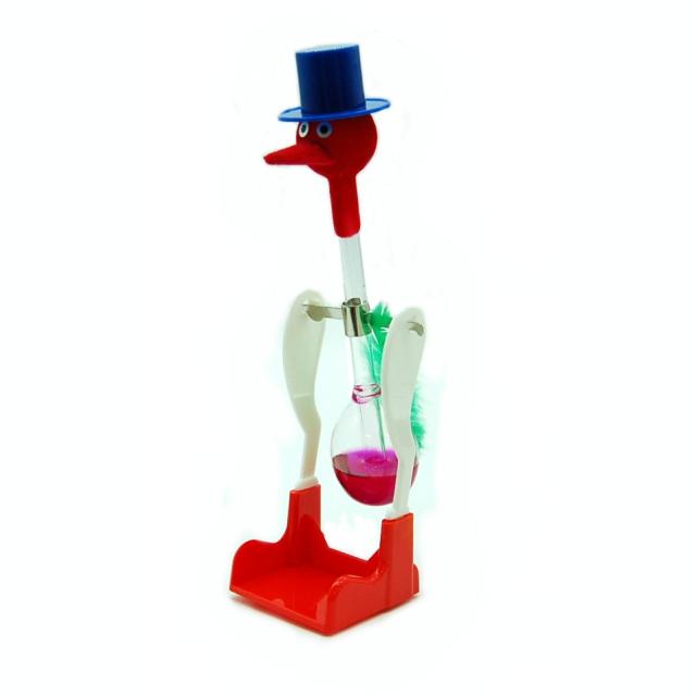 他サイト： ドリンキングバード 水飲み鳥 《パープル》 平和鳥 ハッピーバード 昭和 おもちゃ 知育玩具 科学玩具[定形外郵便、送料無料、代の商品画像
