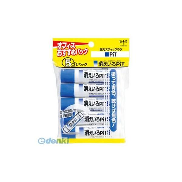 他サイト： トンボ鉛筆  HCA-513 スティック糊消えいろピットS 5Pパック HCA513 10g 4901991052404の商品画像