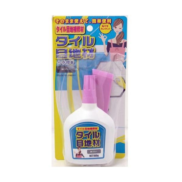 他サイト： 家庭化学 4905488100227 タイル目地材 内容量:100g グレーの商品画像