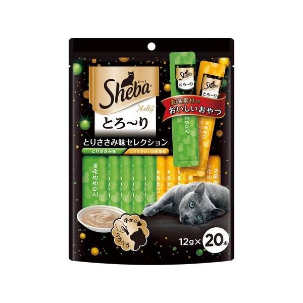 他サイト： マースジャパンリミテッド  4902397845171 シーバ とろ〜り メルティ とりささみ味セレクション 12g×20P Sの商品画像