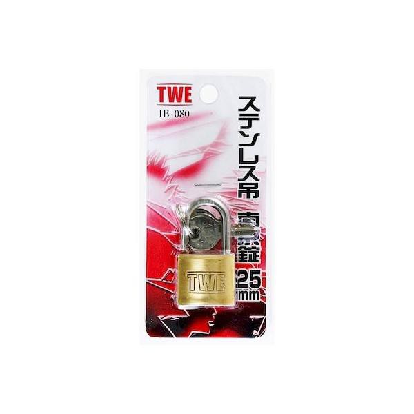 他サイト： aiai 4529931311093 IB−080 ステンレス吊 南京錠 25mmの商品画像