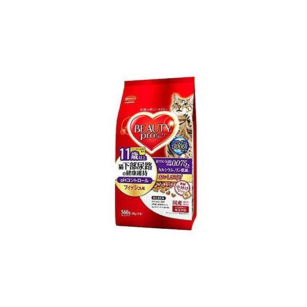 他サイト： 4902112042885 【10個入】ビューティープロ猫下部尿路健康11歳560g【キャンセル不可】 11歳以上 猫下部尿路のの商品画像