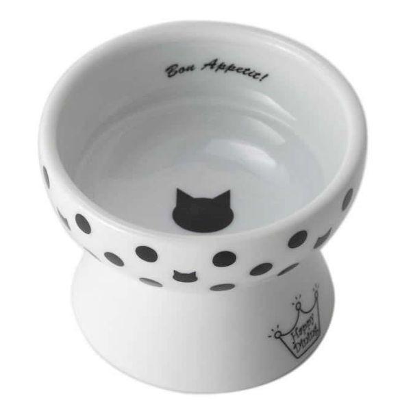 他サイト： 猫壱 4580471861974 ハッピー おやつ皿 水玉の商品画像