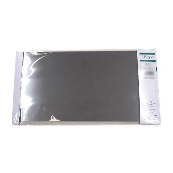 他サイト： 久宝金属製作所 4905926090813 L9081 平板粘着剤付 ステンレス 厚さ0.1mmX幅150mmX長さ300mmの商品画像