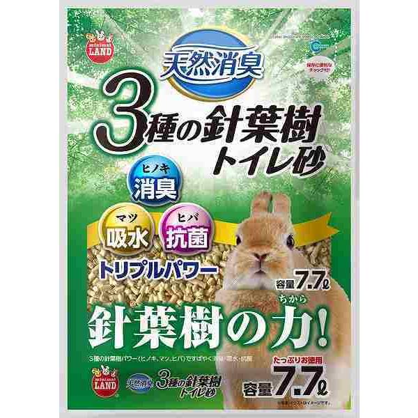他サイト： マルカン 4906456560036 天然消臭 3種の針葉樹トイレ砂 7.7Lの商品画像