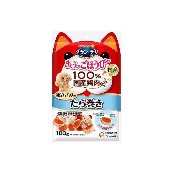 他サイト： ユニ・チャーム 4520699608722 ごほうびたら巻きささみ100gの商品画像